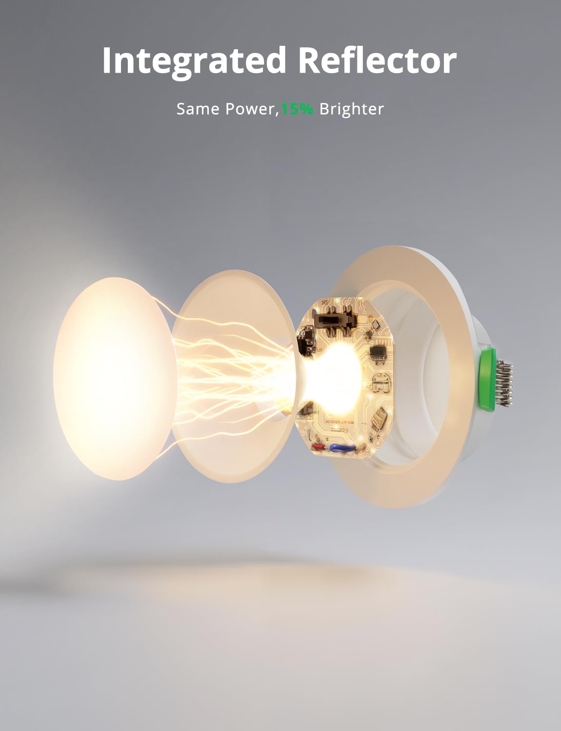 Bojim Możliwość ściemniania wpuszczana lampa punktowa LED, wodoodporna IP44 do łazienki, otwór 68 mm-78 mm, 5 W bardzo płaskie, ciepła biel/neutralna/zimna, zestaw 20 szt