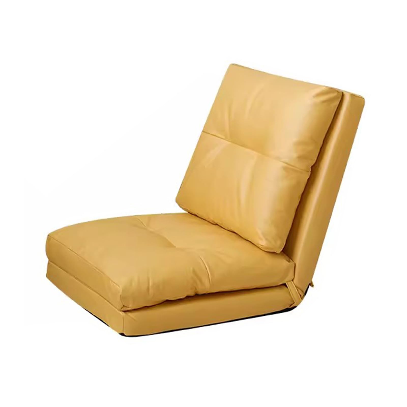 Floor Chair Folding Sofa Floor Gaming Chair Couch Floor Couch Futon Sofa Bed for Adults Portable Lazy Couch Bed Convertible Sleeper Chair Bed for Living Room Bedroom,Yellow