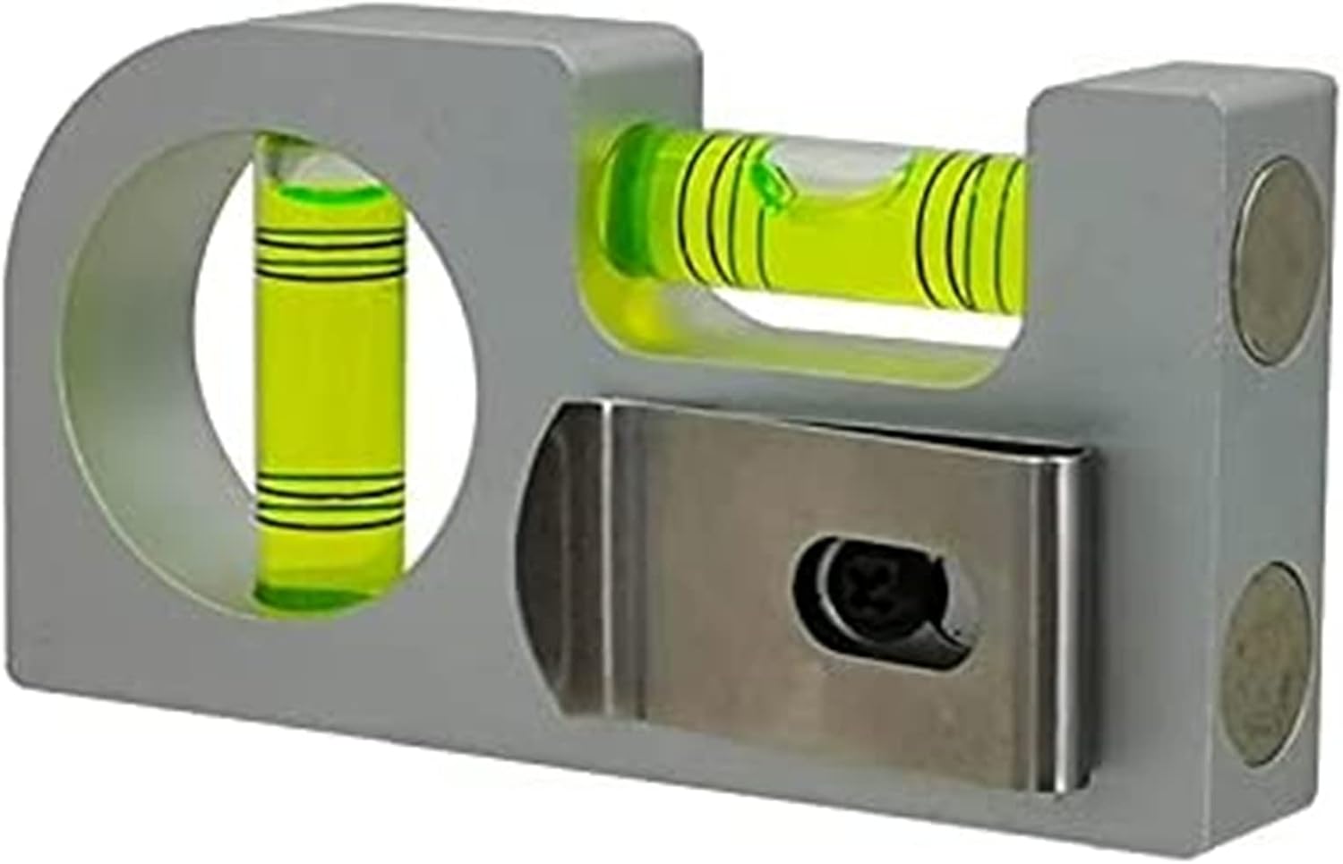 with magnetic Solid aluminum alloy Mini level ruler portable mini level bubble meter (85X45x15mm)
