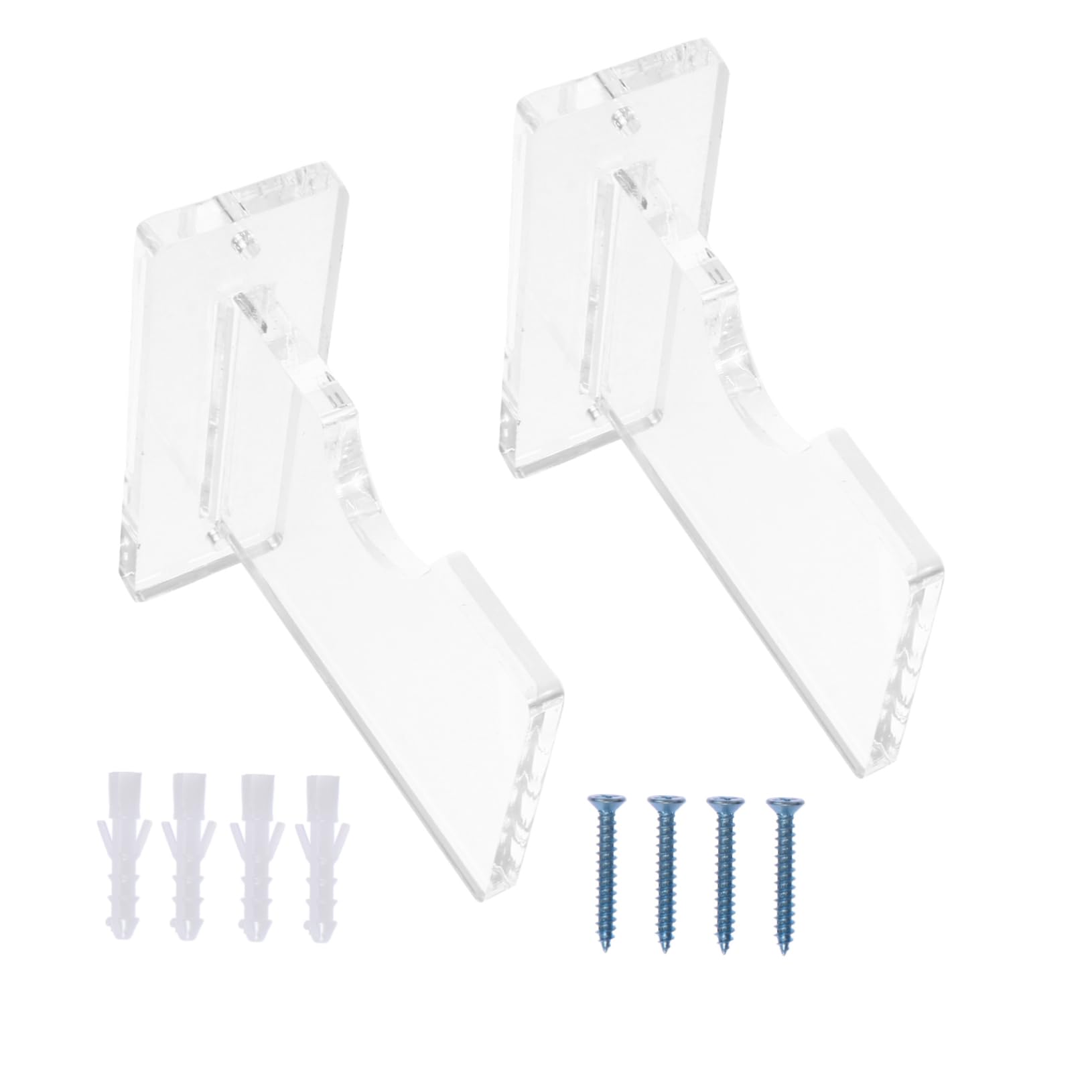 Hemoton 1 Set Acrylic Baseball Bat Showcase Stand Wall Mount Display Rack for Baseball Bats