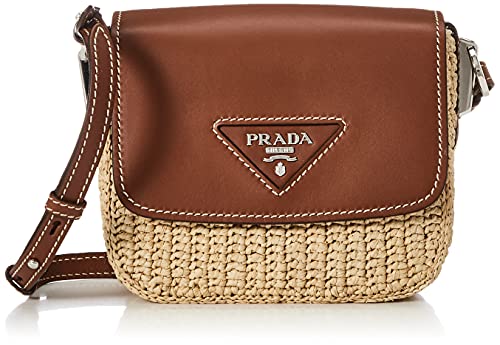 PRADA(プラダ) Shoulder Bag, Naturale+Cognac