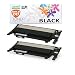 Shop 247 Compatible toner cartridges for [2 Black Set] CLT-406s SET CLP-365 Toner Cartridges compatible for K406S/C406S/M406S/Y406S 406S CLP-360 CLP-365W CLP-366