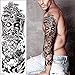 Produktbild Handaxian 3pcs-Full Arm Tattoo weiblichen Aufkleber Körper großen Arm Tattoo wasserdicht Transfer Tattoo Kunst Männer temporäre Tätowierung 3pcs-7