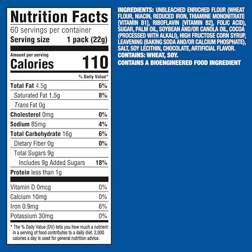 Image of OREO Chocolate Sandwich Cookies, 60 Snack Packs (2 Cookies Per Pack) | Always made with Real Cocoa, Certified Kosher, Individually Wrapped