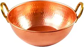 Tacho De Cobre Puro 1 Litro Multiuso Com Alça De Bronze