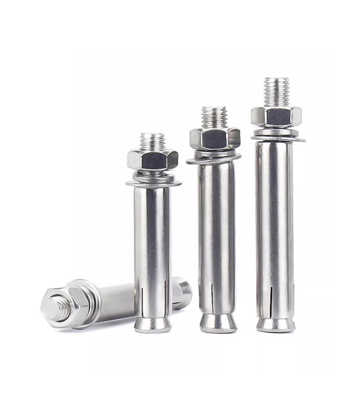 Pernos de anclaje, pernos de expansión, Perno de anclaje para hormigón con manguito hexagonal de acero inoxidable 316 M6 M8 M10 M12(1PCS,M6x70)