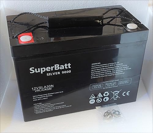 12V 120AH (90AH 100AH 1110AH) 12VSLA30N VRLA AGM Deep Cycle Leisure Marine Rechargeable Battery Motorhome Caravan Motor Mover Boat - Fully Sealed No Spill with brass terminals - Image 3