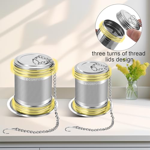 ECONPON Reusable Tea Steeper Extra Fine Mesh Infuser