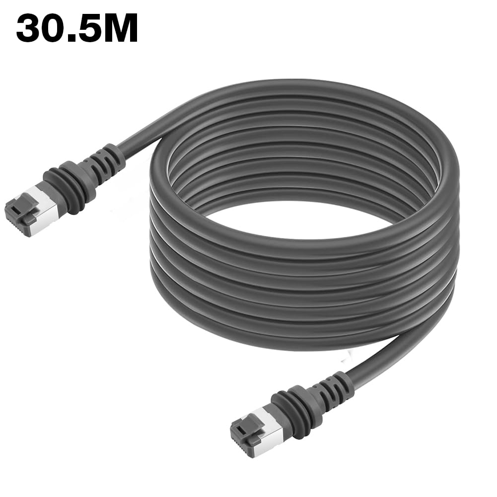 Generic Per Starlink Gen 3 Cavo di Ricambio Cavo Standard V3 Impermeabile Cavo Ethernet Cavo Ethernet 2000Mbps Cavo Ethernet 30-150Ft W/Connettore RJ45 Plug and Play per Starlink V3 Rettangolare