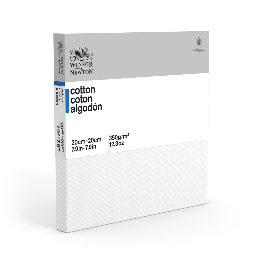 Winsor & Newton 6201057 - Keilrahmen " Classic " 3-fach grundiert 350 g/m², Leistendicke 19 mm, Baumwolle - 20 x 20 cm