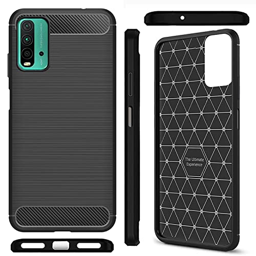 Image of Zapcase Back Cover Case for Mi Redmi 9 Power | Compatible for Mi Redmi 9 Power Back Cover Case | 360 Degree Protection | Soft and Flexible (TPU | Matte Black)