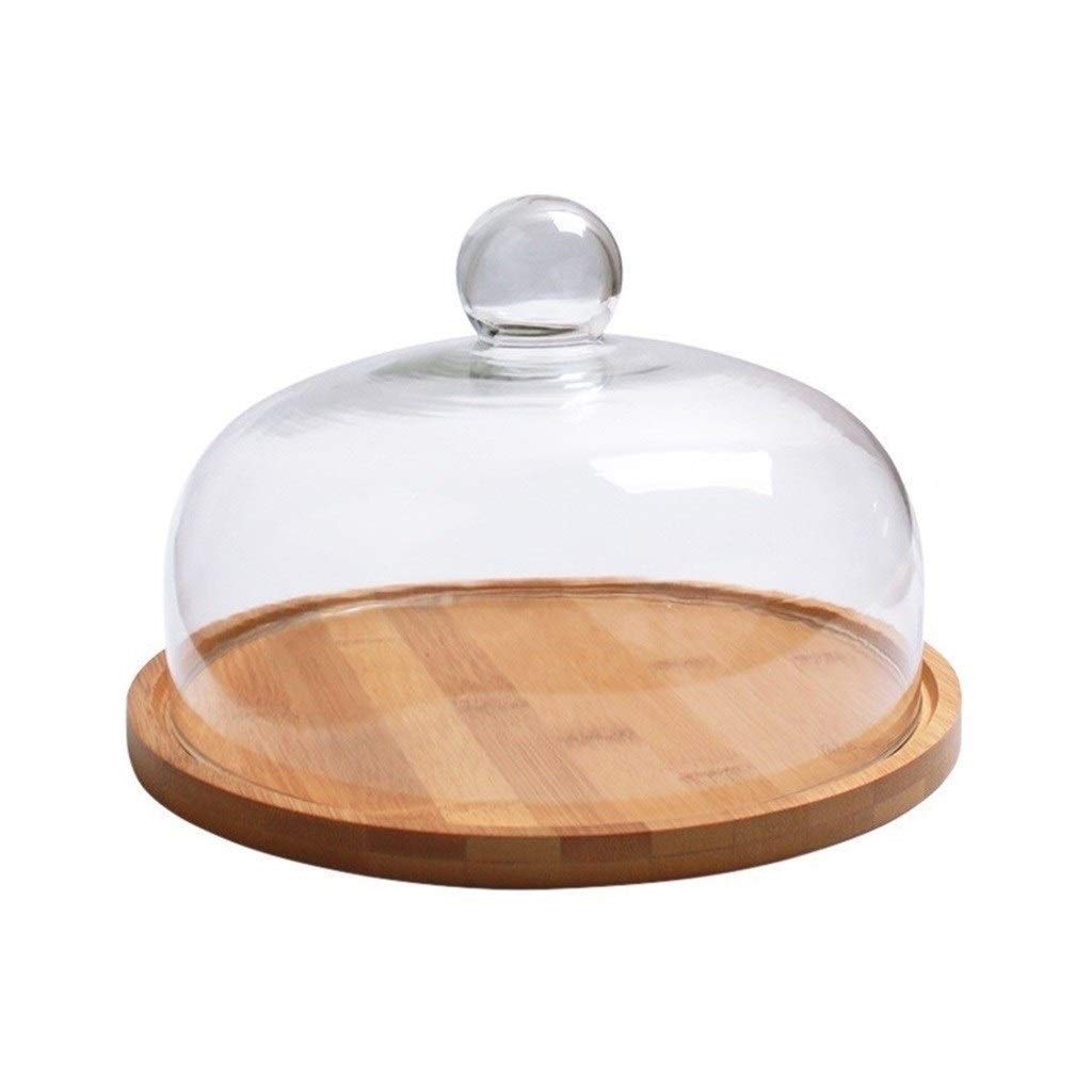 Assiette à dessert avec dôme pour éviter le dessèchement des tartes et fromages