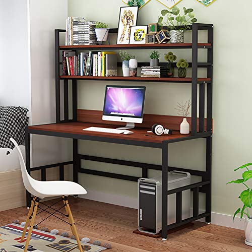 Moderna Scrittorio con, Postazioni di Lavoro per Computer Grande Tavolo da Ufficio Durevole Banco di Studio per Gli Studenti Pc-c 120x60cm/47.2x23.6inch