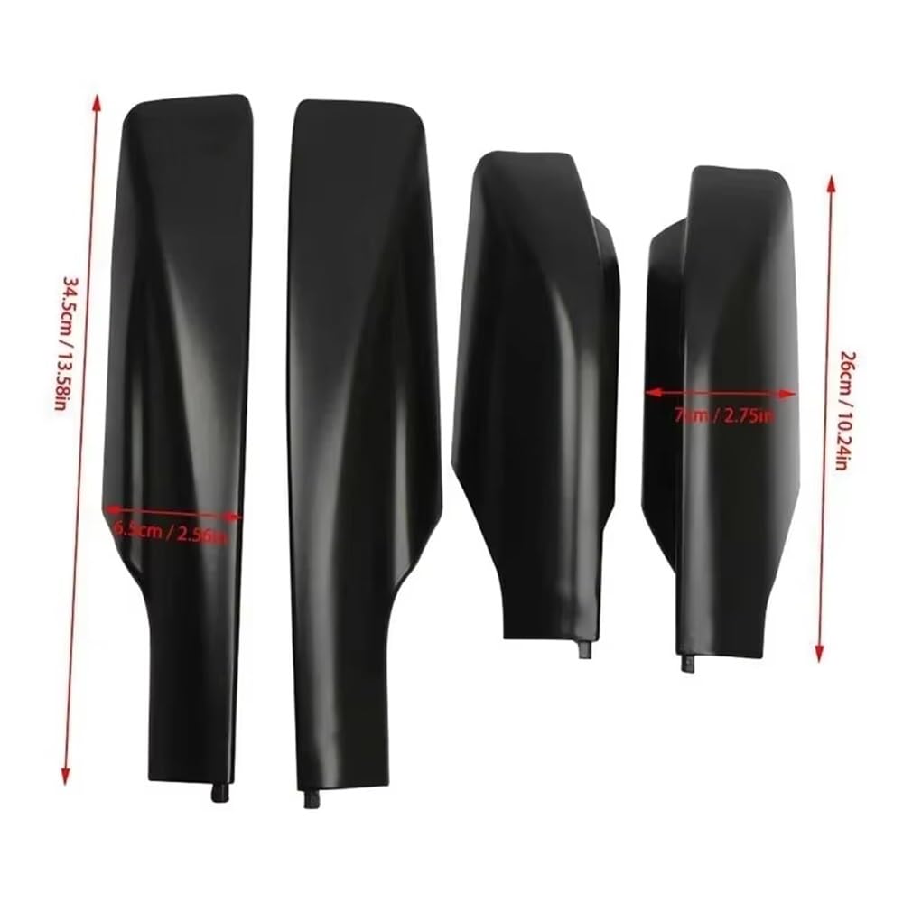 4 Pièces Argent Noir Voiture Barres De Toit Rails Embout Protection Coque Couverture pour Toyota pour RAV4 XA30 2006-2012 Support de Toit pour Voiture(Black)