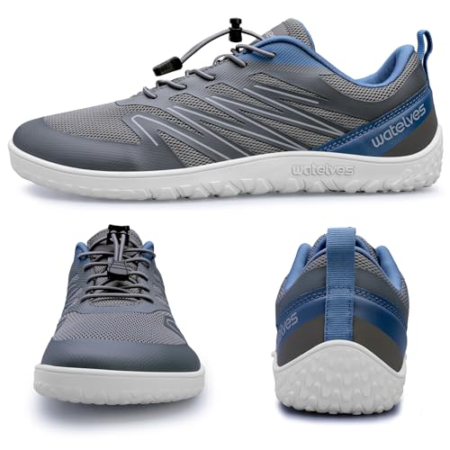 Image of WateLves Barefoot Shoes Men Women Wide Width Minimalist Zero Drop Shoes Trail Running Walking Sneakers