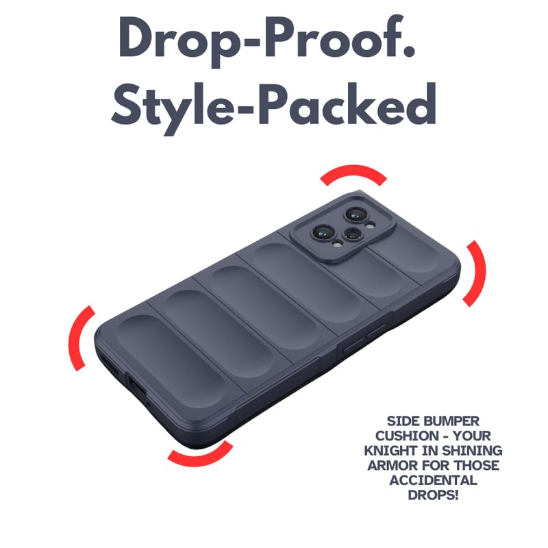 Image of Coko Back Case Cover for Realme GT Neo 2 5G, Compatible for Realme GT Neo 2 5G Back Case Cover, Matte Case with Inner Lining, Liquid Silicon Magic Case with Side Grip Camera Protection (TPU, Blue)
