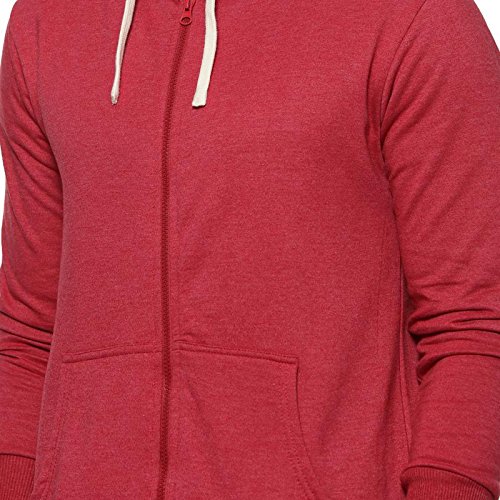 Image of CAHOOT Cotton Plain Sweatshirts for Men(AZW119 ZH M PLN MA AZ L) Maroon