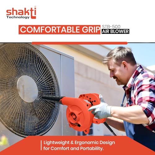 Image of Shakti Technology STB-500 - Blower Machine - Air Blower for Dust Cleaner for Home, Heavy Duty Air Blower Machine with,11000 RPM, 500W, Blow Rate 2.3m /Min - Made in India 6 Month Warranty