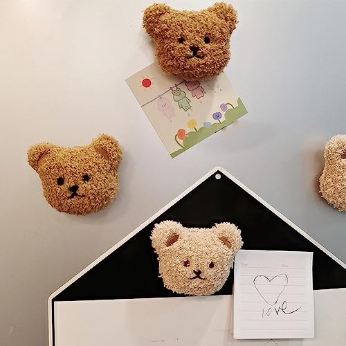 Imán decorativo de oso de peluche para refrigerador miniatura 5