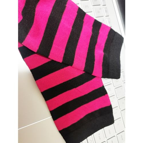 Image of Striped Knee High Socks for Women Outdoor Sport Athletic Stripe Casual Tube Socks