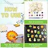 Mootycapa 24 Pcs Spring DIY Wooden Magnets to Paint, Cute Glow in The Dark Wood Painting Crafts, Fridge Magnets Craft Kits for Boys Girls Gifts School Home Party(Spring Butterfly Flowers) #3