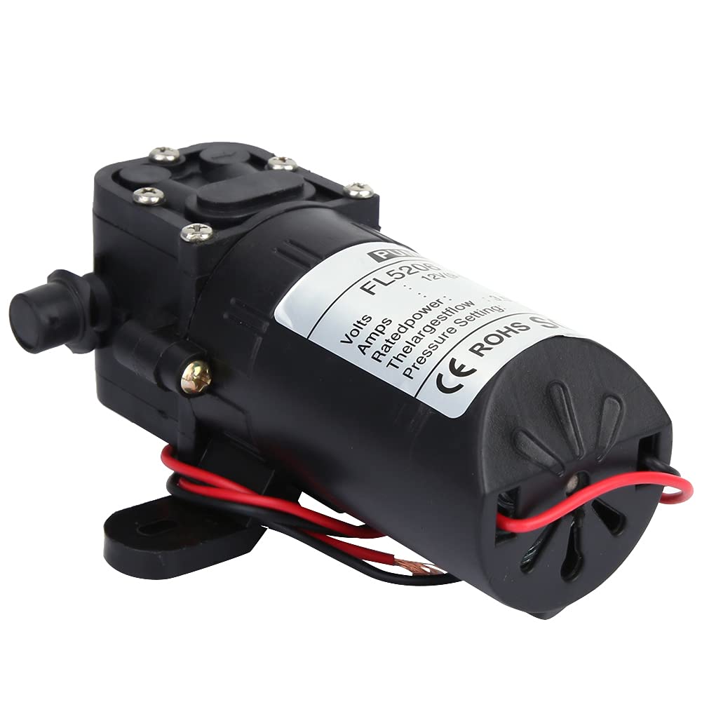 Weikeya Pompe à diaphragme générale,Pompe à Pression d'eau de 3, 5 l/Min 36W 12V / 24V avec Plastique, pompe à membrane
