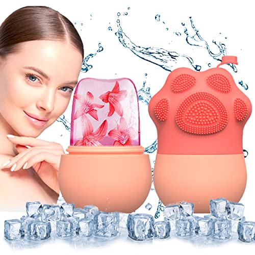 Lucktao Ice Roller Visage, Glace Visage, Ice Face Roller éliminer Les Ridules, Rétrécit Les Pores, Ice Ball Massage Tool, Outil de massage réutilisable Ice Pack, Améliorer l'élasticité de la peau Cover