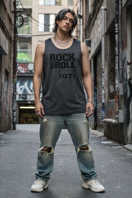 Image of Rigo Stylish Cotton Printed Vest for Men | Round Neck,Regular Fit, Sleeveless T-Shirt Vest for Men | Casual Innerwear Sando for Men & Boys - Perfect for Workouts Gym, Vacations, and Beaches
