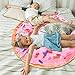 Vessia Pink Donuts Printed Throw Blanket, Realistic Funny Food Blanket for Adults and Kids, 300GSM Soft Giant Donuts Throw for Couch, Sofa, Bed, Fun Decor for All Seasons (60 inches)