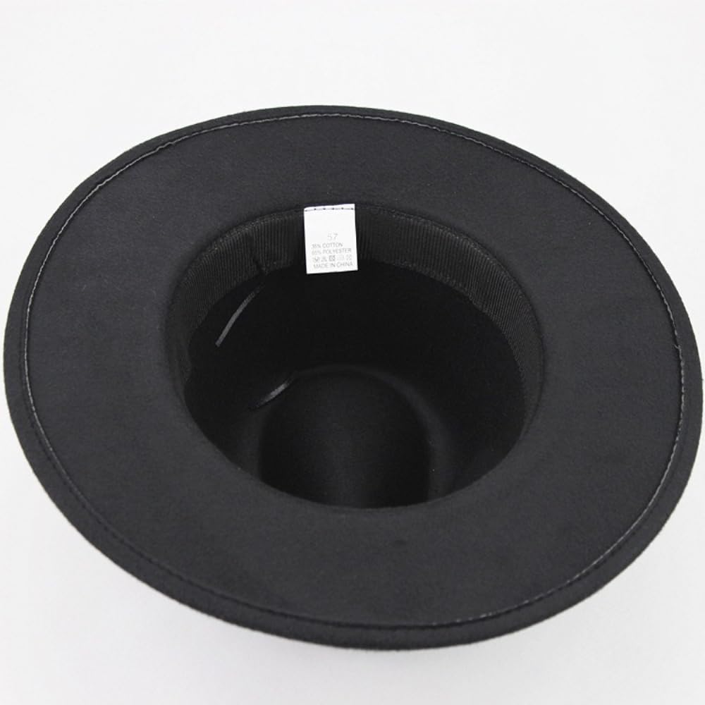 1 Stück Vintage Jazzhut Fedora Hut Mode Filz Gangster Hüte für Damen und Herren Trilby Hut Filzhut Breiter Krempe Sommer Sonnenhut für Tägliches Tragen Maskerade Outdoor Aktivitäten,Grau