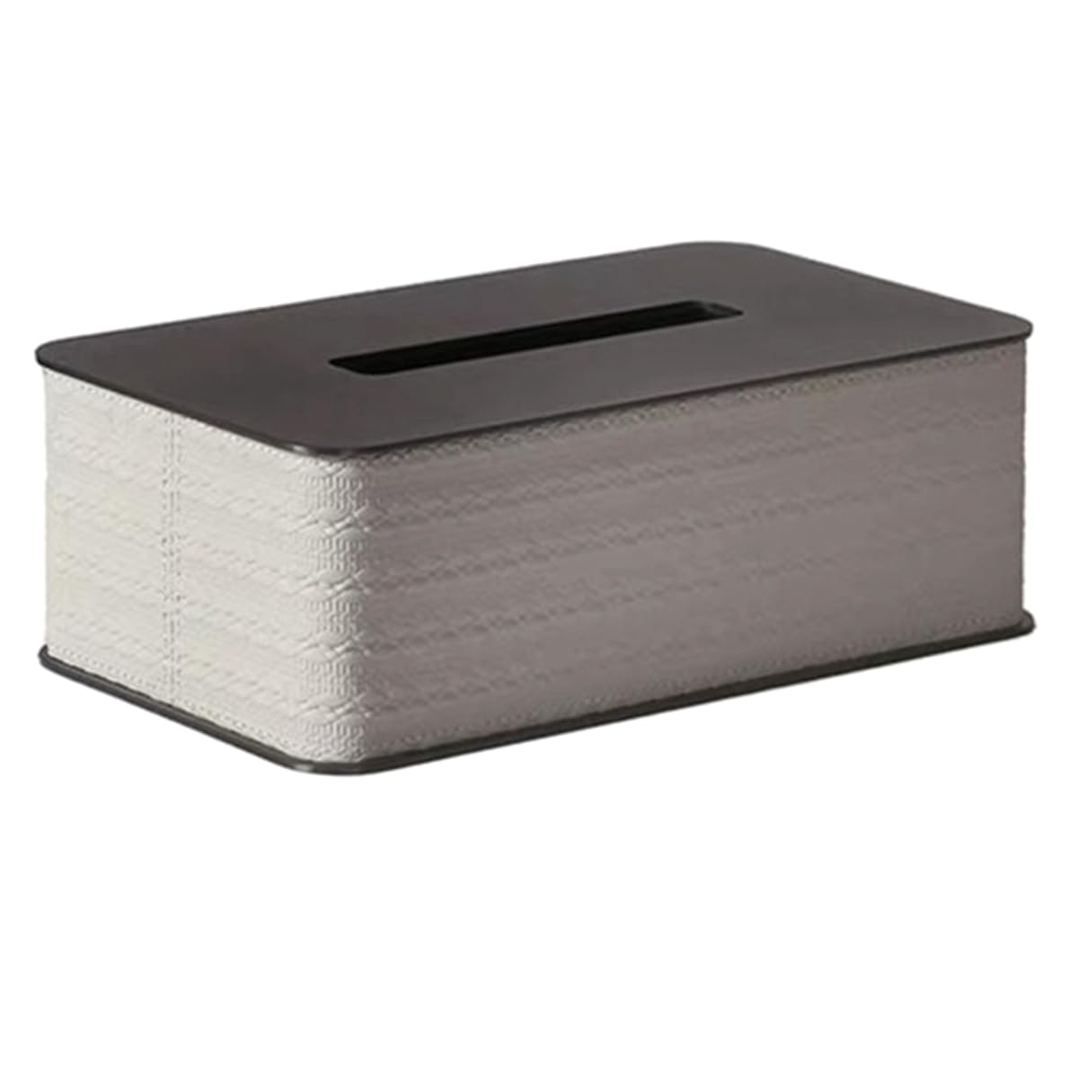 UDSKNV[KSL Luxury Light Stainless Steel Tissue Box Wooden Leather Design for Household Living Room Tissue Holder Home Decoration B