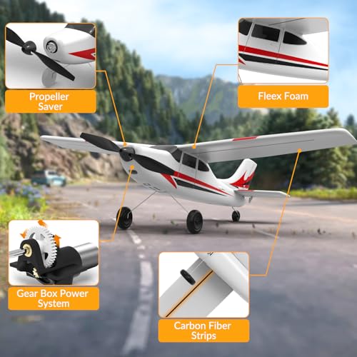 Image of volantexrc RC Plane for Beginners, 3CH Airplane 2.4Ghz Remote Control Plane for Adults (76101)