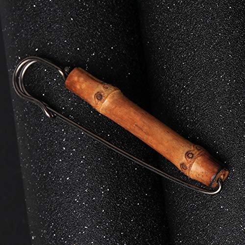 Pins Retro bambù Naturale Spilla di Sicurezza per