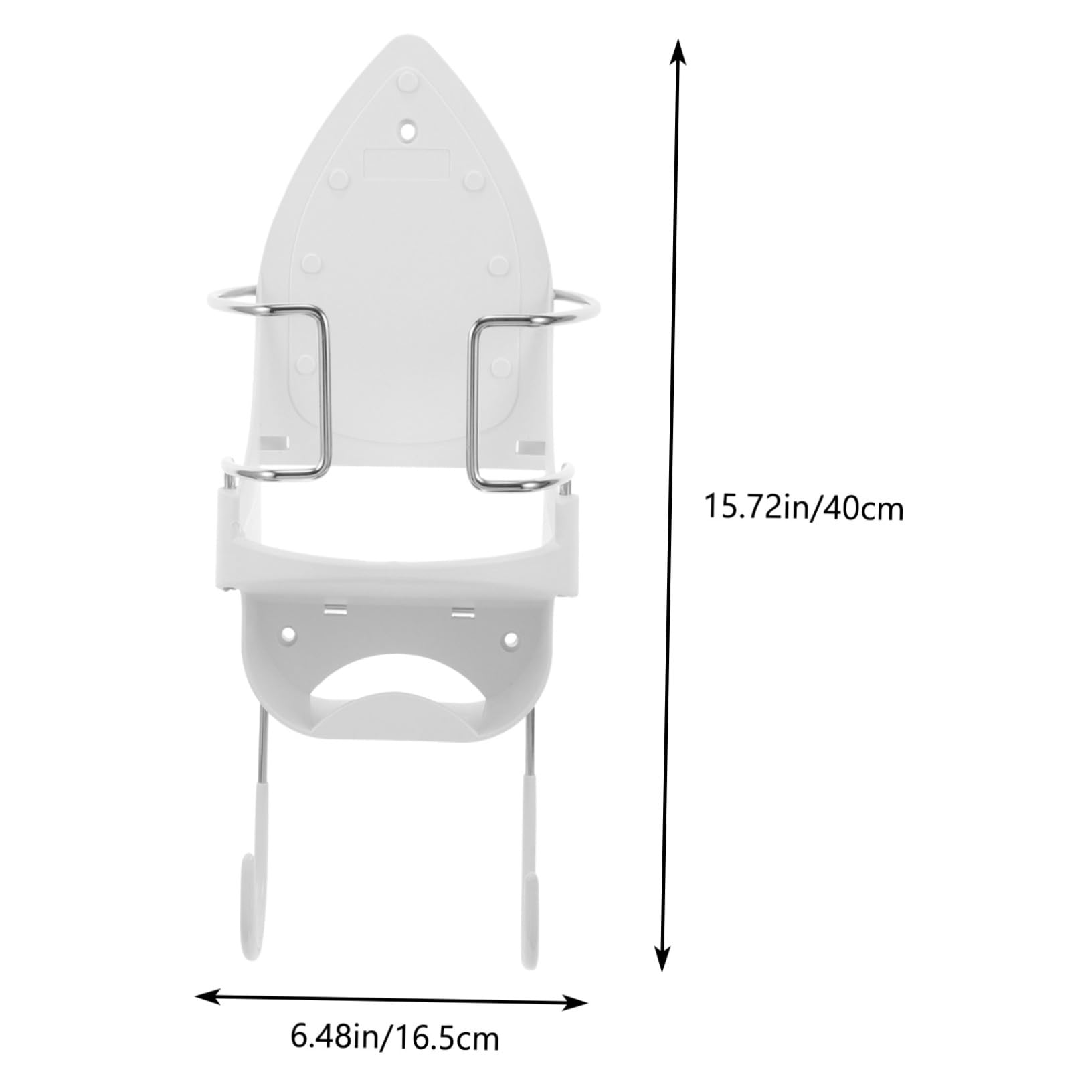 Wandhalterung für Bügelbrett und Bügeleisenhalter Weiß 36x15, 5x13 Cm