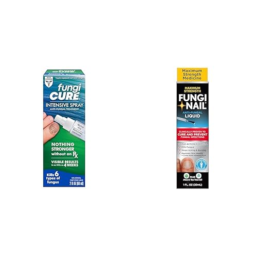 FUNGICURE Spray intensivo, tratamiento antifúngico, mata 6 tipos de hongos y hongos solución líquida antifúngica para uñas, mata hongos que pueden