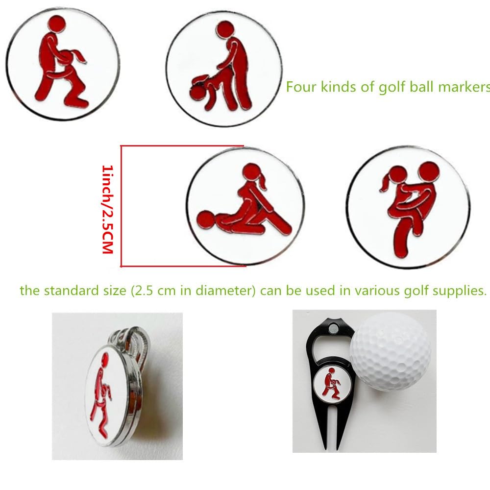 Sellos personalizados de pelotas de golf para identificar, regalo divertido para adultos entusiastas