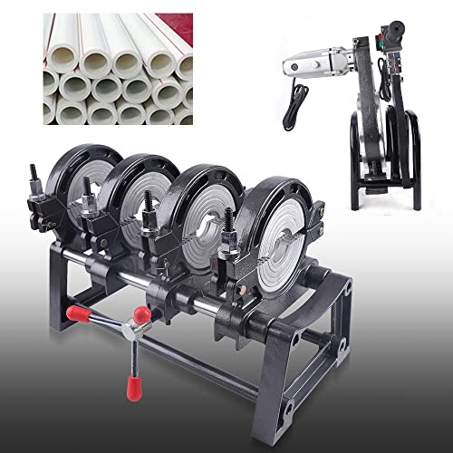 HDPE PP PE PVC Butt Fusion Welding Machine Manual 4 Clamps Pipe Fusion Welder 63-160MM