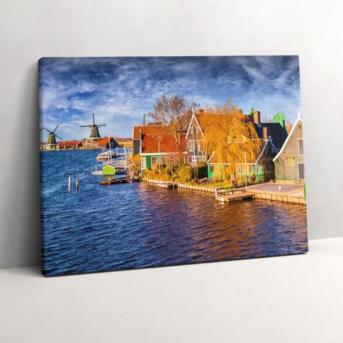 Peinture sur Toile Pays-Bas 80x60 Tableau Déco Salon Moderne