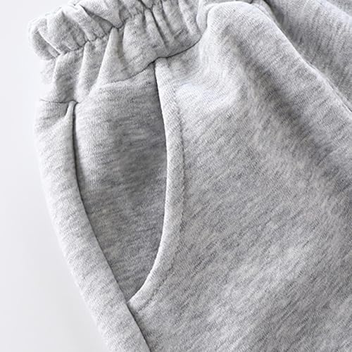 Toddler Boys Sweatpants Kids Cotton Active Fleece Jogger Sport Pants Elastic Waist Casual Trousers with Pockets3