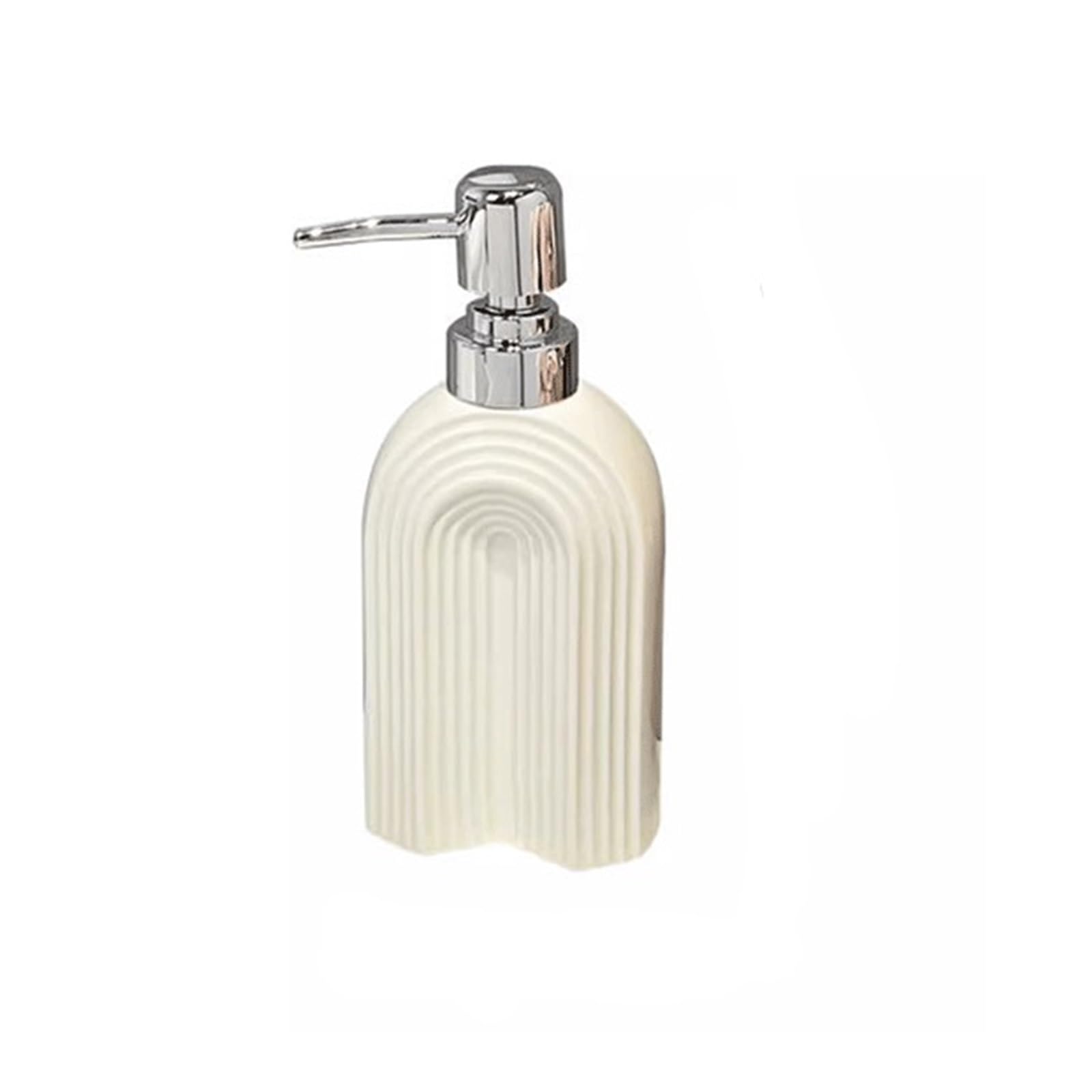 Hand Wash Dispenser Luxury-style Ceramic Lotion Bottles, Hand Soap Dispensers, And Shower Gel(White)