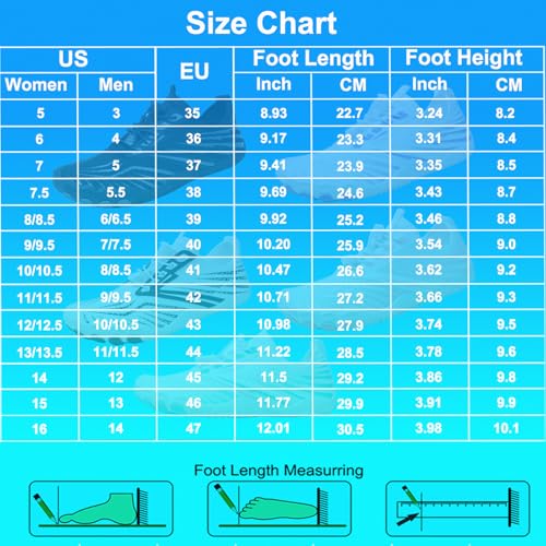 Image of Beach Water Shoes for Women Men Quick Dry Non-Slip Wide Toe Hike Barefoot Footwear for Beach Pool Aqua Swim Surf Walk