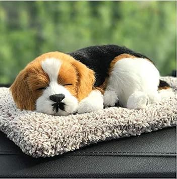 VKTC Sleeping Dog Soft Toy in - Car Dashboard Decorations Accessories
