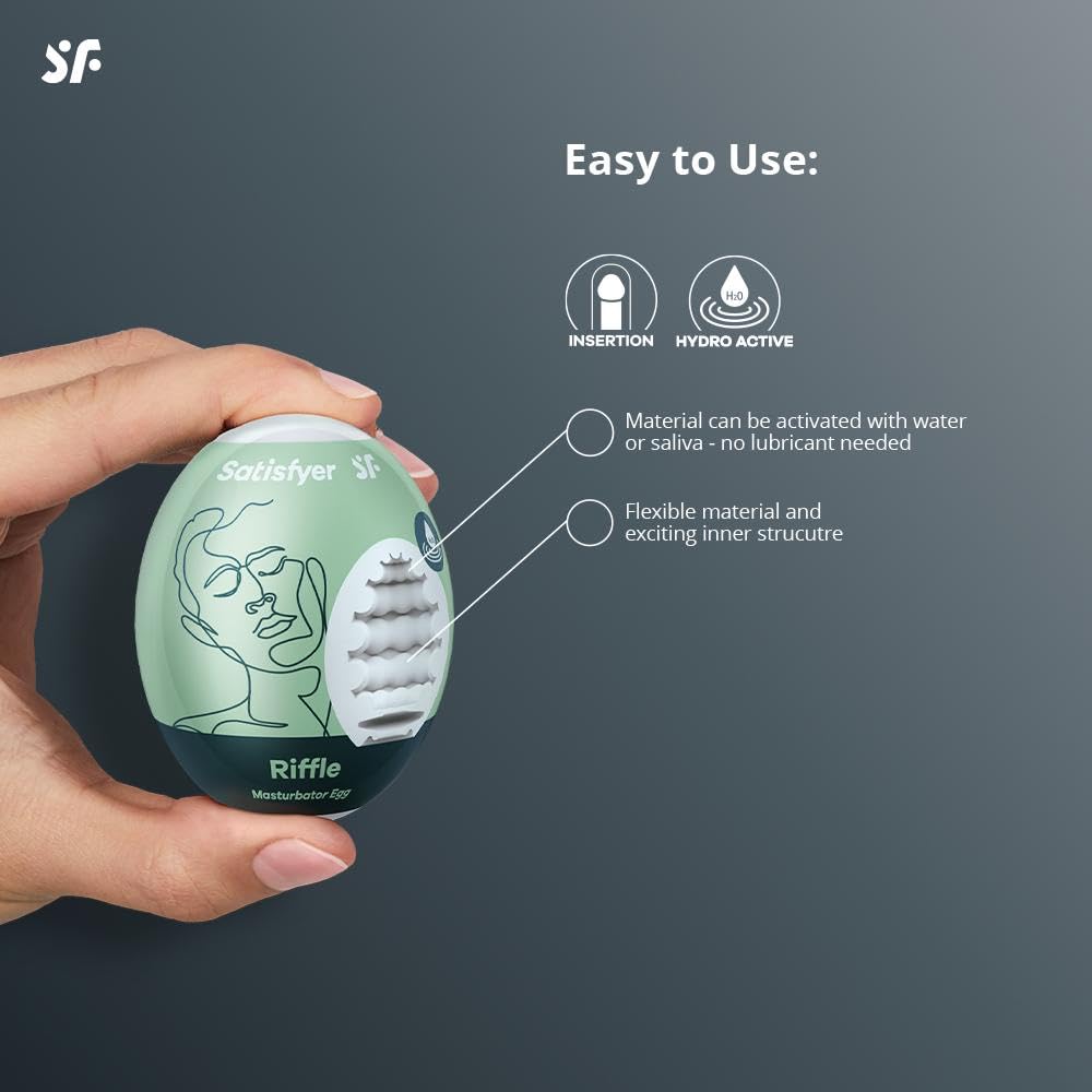 Satisfyer Masturbator Egg Hydro-aktives TPE