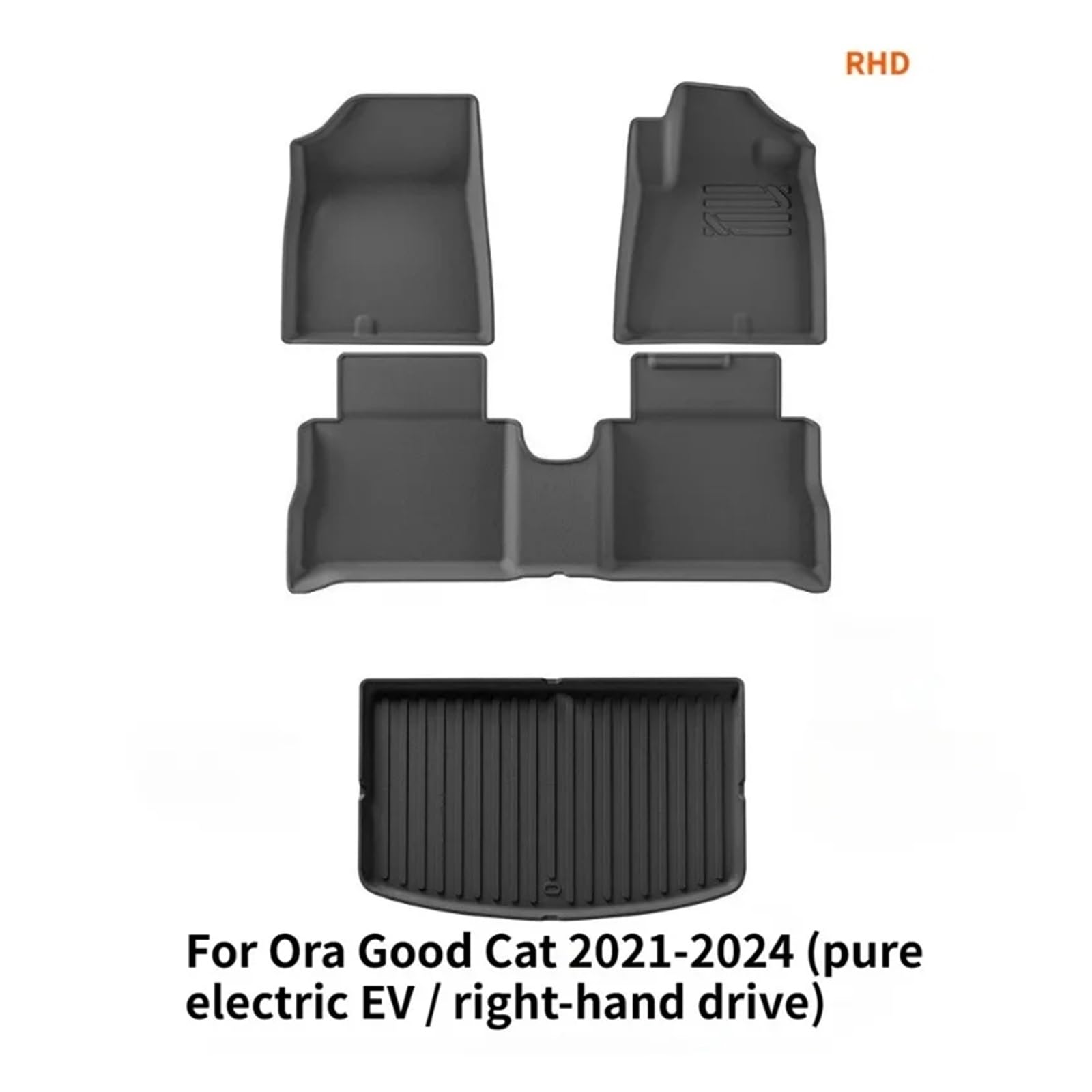 TPE Floor Mats Compatible with Ora Haomao GWM ORA 03 2024-2021 Cars Fully and Trunk Liners Backrest Cushion — view 5