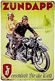 Format: 30 x 20 cm (hochkant) Retro Blechschild - Motorrad Oldtimer Schild passend für Zündapp Fans und Sammler. 30 x 20 cm