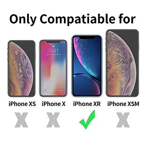 Image of TENOC Phone Case Compatible with iPhone XR, Glitter Case Clear Sparkling Protective Bumper Cute Cover for Girls Women