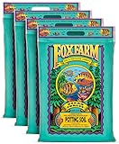 FoxFarm Ocean Forest Potting Soil for Container Gardens - Light, Aerated Texture with Fish Meal, Crab Meal, Earthworm Castings - Houseplant Potting Mix for Seedlings & Plant Starts - 4 x 12 Quart