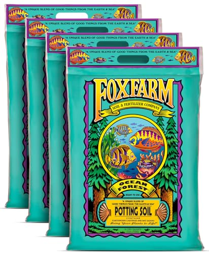 FoxFarm Ocean Forest Potting Soil for Container Gardens - Light, Aerated Texture with Fish Emulsion,...