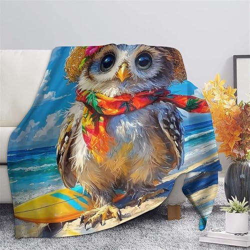 Couverture peluche chaude microfibre douce jeté de canapé et lit 3D Hiouf