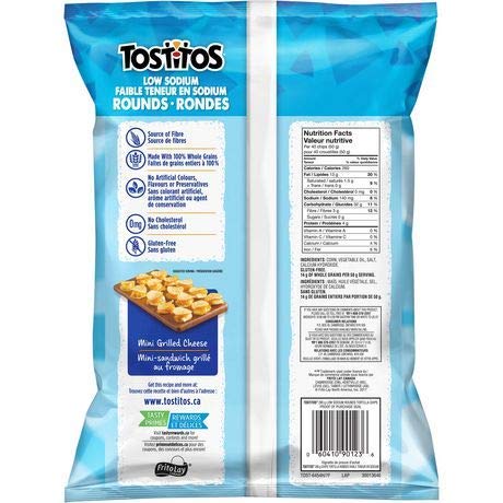 Tostitos Low Sodium Rounds Tortilla Chips 295g/10.4oz, 2-Pack {Imported  from Canada}